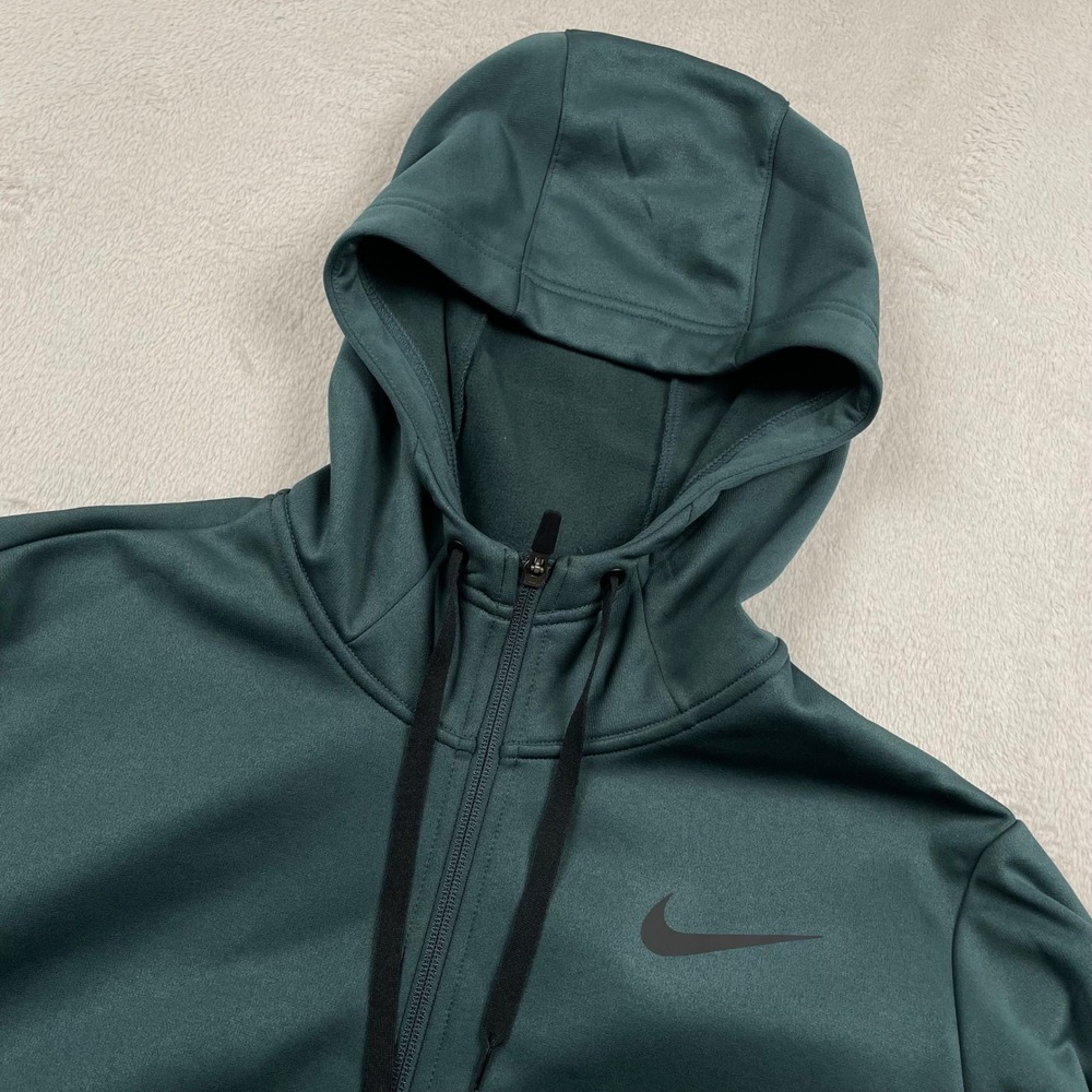 New Nike Hoodie Mens XL Green Therma-FIT Full Zip Training CU6231-328 - Picture 3 of 7